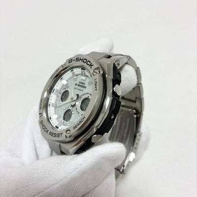Casio Watch G-STEEL Radio Solar GST-W110D-7AJF Silver Men Analog Digital japan
