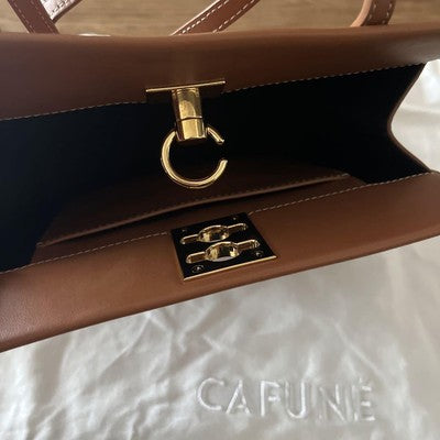 [CAFUNE] STANCE CLASP Shoulder bag for women, brown, for everyday use