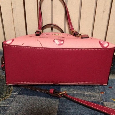 Coach Mollie Tote 25 With Cherry Print CR293  New Pink