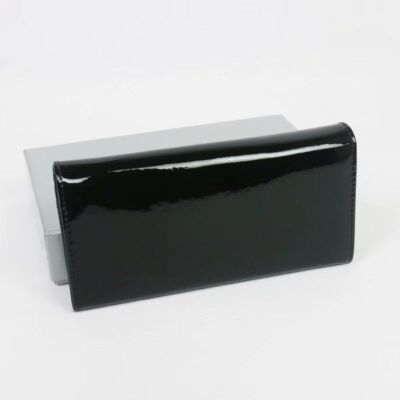 Vivienne Westwood Long wallet enamel bi-fold wallet 63VV507 black