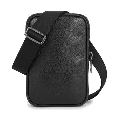 COACH Mini Shoulder Bag Aiden Crossbody Black OUTLET PEBBLED LEATHER
