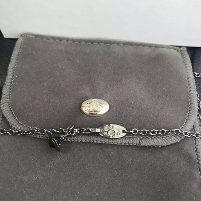 Vivienne Westwood Mermaid Ariel Skull Necklace Silver Chain 80cm Box included