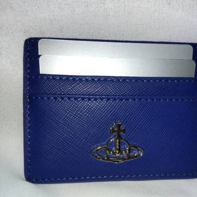 Vivienne Westwood Card Case 933VW168 Wallet Embossed Card Holder Blue