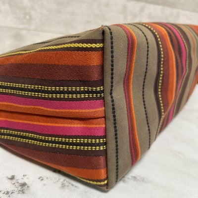 Longchamp Tote Bag Handbag canvas bag leather bag stripes Women's Bag