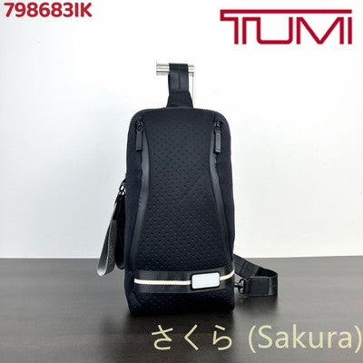 tumi TAHOE Sky Sling Black 798683IK Bag One Shoulder Rare Model Nylon/Leather