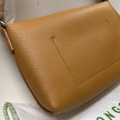 Longchamp Le Rozo S size Hobo Bag Tote Bag Hand bag Brown Cowhide Leather