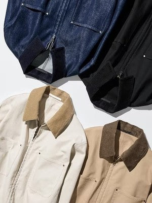 see description 4colors UNIQLO zip-up short jacket casual short length Women