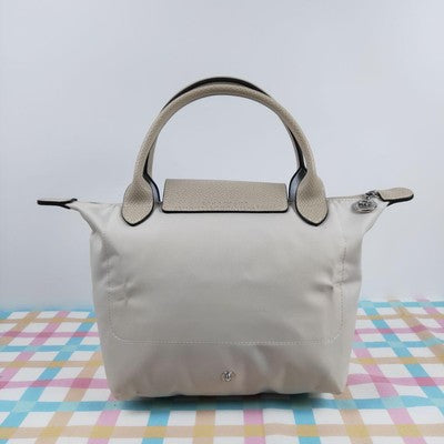 Longchamp Le Pliage S  Tote Bag Handbag collapsible Outlet Ivory NEW