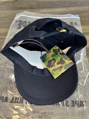 【Free size： Japan limited edition】 A BATHING APE APE HEAD ONE POINT CAP