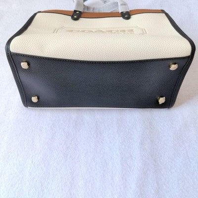 COACH Field Tote 30 In Colorblock With Coach logo Badge Handbag C0777 Outlet New