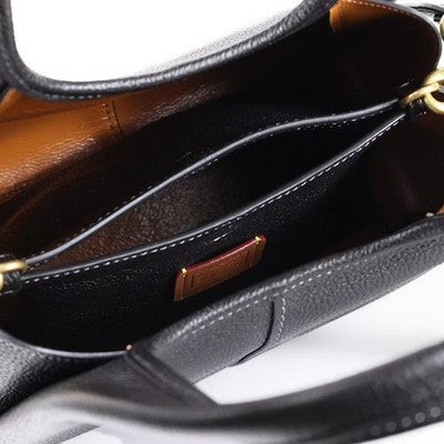 COACH Lana Shoulder Bag 23 Black CM545 Handbag Crossbody Diagonal Leather Women