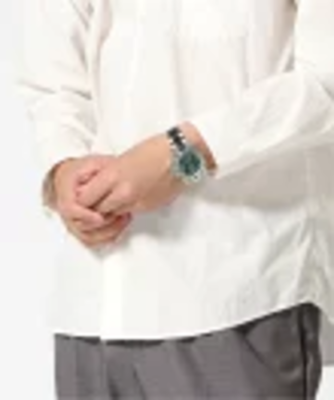 A BATHING APE wristwatch TYPE 1 BAPEX CRYSTAL STONE JT8081_1J70187012 Green