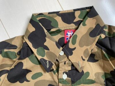 L BAPE A BATHING APE CAMO SHIRT A Long Sleeve Shirt Camouflage