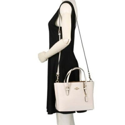 COACH Mollie Tote 25 Shoulder Bag C4084 Chalk True Red Outlet New