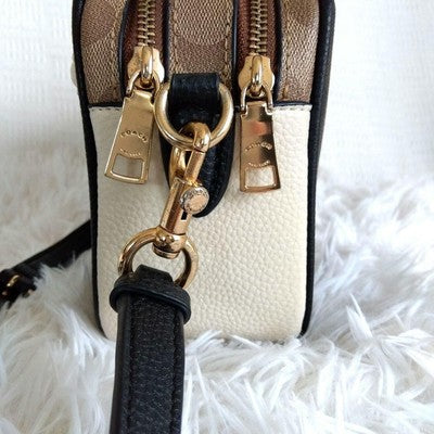 COACH Jes Crossbody In Blocked Signature Canvas Shoulder bag C1767 outlet New