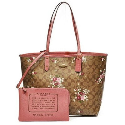NEW COACH reversible handbag F29547 with pouch