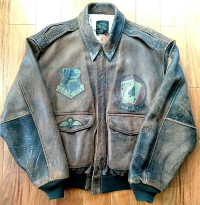 AVIREX TYPE A-2 Flight Jacket Top Gun S Size Men's Brown