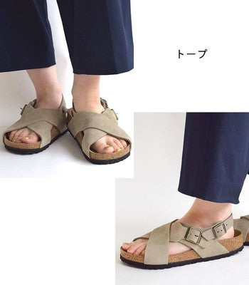 see description multi sizses BIRKENSTOCK Tulum Soft Sandals Cross Strap Suede