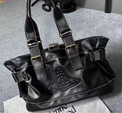 Vivienne Westwood Accord Tote Bag Orb Embossed Black Bag Outlet Product Bargain