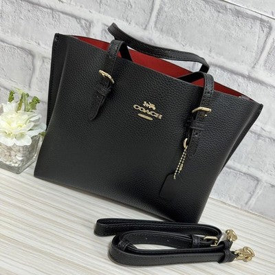 COACH C4084 MOLLIE TOTE 25 2Way Shoulder Bag Handbag Black Outlet Products
