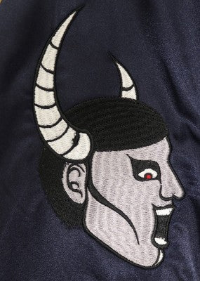 【M or L】PUNK DRUNKERS x Kinnikuman Reversible Skajan Jacket Navy gold Black acs