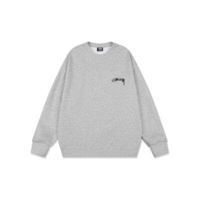 see description size S-XL STUSSY Modernism Logo Print Round Neck Sweater
