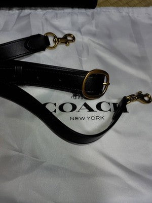COACH CR981 Juliet Shoulder Bag handbag crossbody glove tan leather black