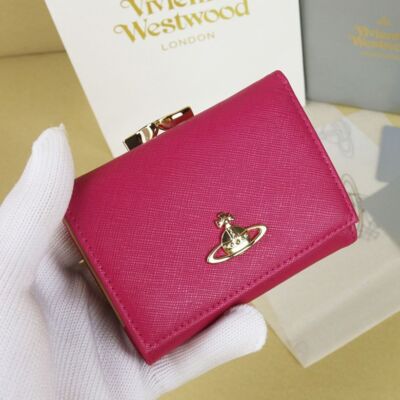 see description Multicolor Vivienne Westwood tri-fold wallet Card Pocket Leather