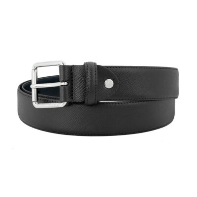 TUMI LEATHER Pin Buckle Belt Black BLACK TU0080