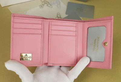 check description 5colors Vivienne Westwood Leather Multi-Card Pocket Wallet NEW