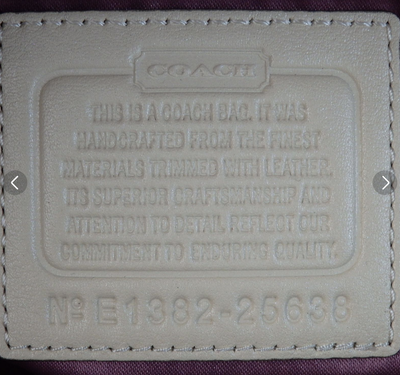 Coach Madison Signature Op Art Beige Canvas Top Handle Satchel Shoulder Bag