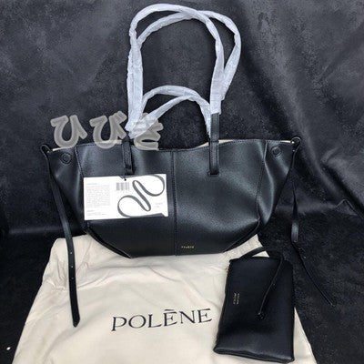 POLENE Black Shoulder Bag Large Women's Large Capacity Bag Black