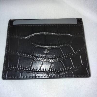 Vivienne Westwood Short Wallet Embossed Card Holder Leather Money 14266 Black