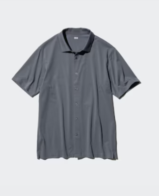 see description size/color Uniqlo Men's AIRism Cotton Full Open Polo Shirt