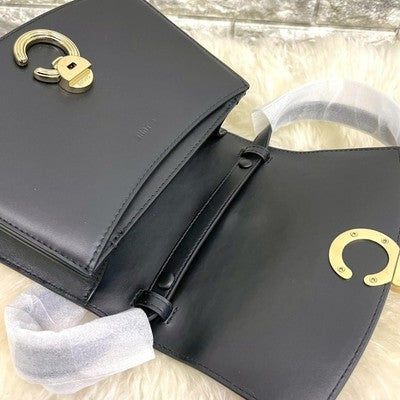 CAFUNE Pendulum Shoulder Bag Crossbody bag Leather Black Gold hardware