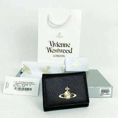 see description 4colors Vivienne Westwood Tri-fold Wallet, Clasp Wallet 13VV138