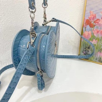 see description 2 color Vivienne Westwood Crocodile Pattern Cowhide Shoulder Bag