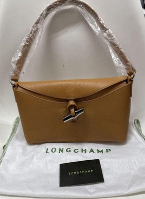 Longchamp Le Rozo S size Hobo Bag Tote Bag Hand bag Brown Cowhide Leather