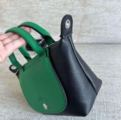 Longchamp Le Plague XS size Tote Bag Hand bag Shoulder bag Green Leather