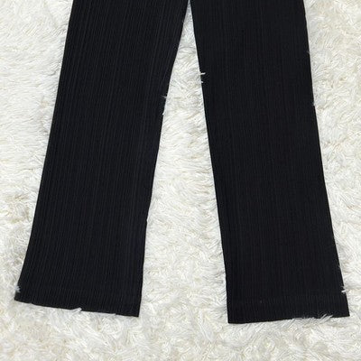 Discontinued model Issey Miyake pants set M black pleats women's