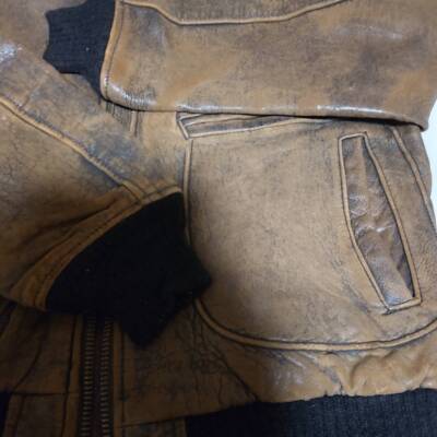 used size 40 AVIREX  Type G-2 Men's Flight jacket 80's rider's jacket brown