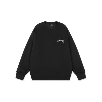 see description size S-XL STUSSY Modernism Logo Print Round Neck Sweater
