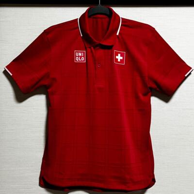 【Size XS-XL】NEW Uniqlo x Roger Federer Dry-EX Polo Shirt 2020 Tokyo Olympics Red