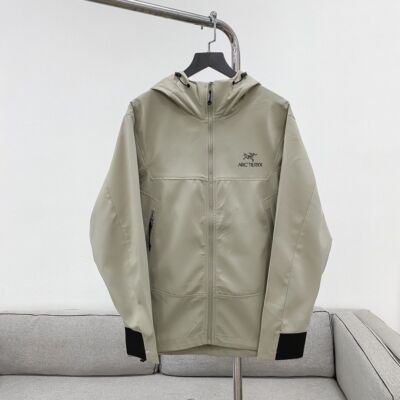 check description size M-3XL ARC'TERYX logo outdoor softshell punch jacket