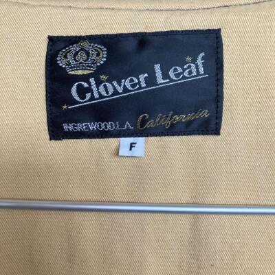 Free size Clover Leaf Toyo Enterprise Sukajan Vintage Satin Bomber Jacket