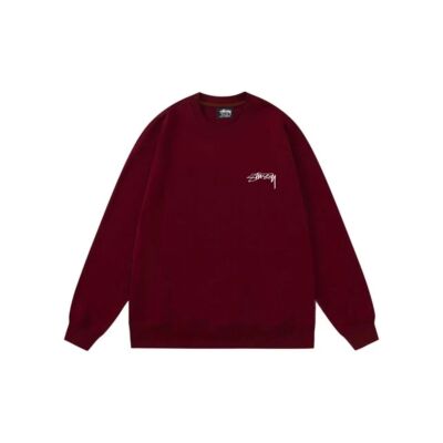 see description size S-XL STUSSY Modernism Logo Print Round Neck Sweater