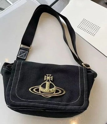 select black or white Vivienne Westwood Edgewear Shoulder Bag Denim NEW