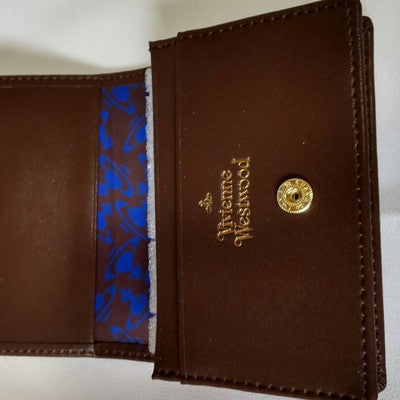 Vivienne Westwood  small wallet Folding Wallet Multi-Card Pocket Brownsp