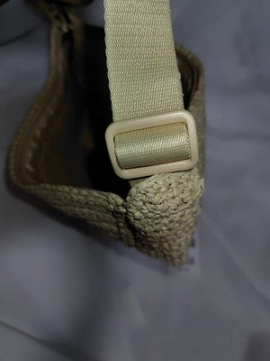 Uniqlo Round Mini Crochet Bag NATURAL / Beige NEW 468659 JAPAN JP sp