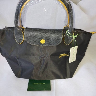 Longchamp Le Pliage S  Tote Bag Handbag collapsible Outlet Black yellow NEW